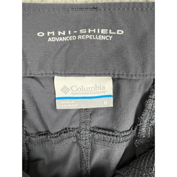 Eddie Bauer Womens Capri Pants Omni-Shield Lightweight Dark Smoke Gray 6 - Picture 5 of 10